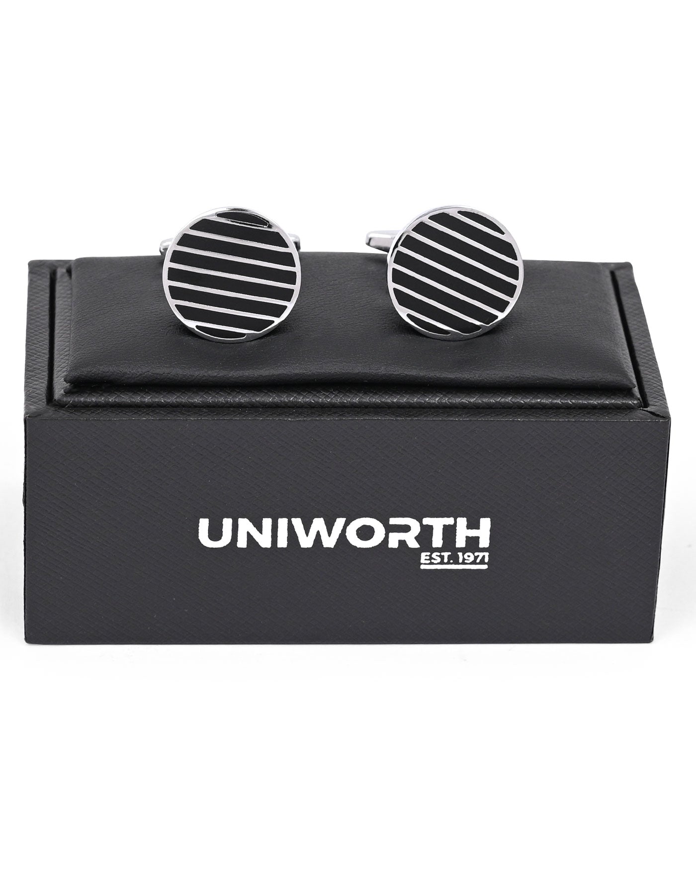 Black Circle Cufflink
