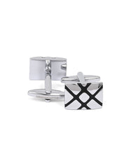 Black Rectangle Cufflink