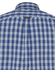 Blue Check Regular Fit Casual Shirt