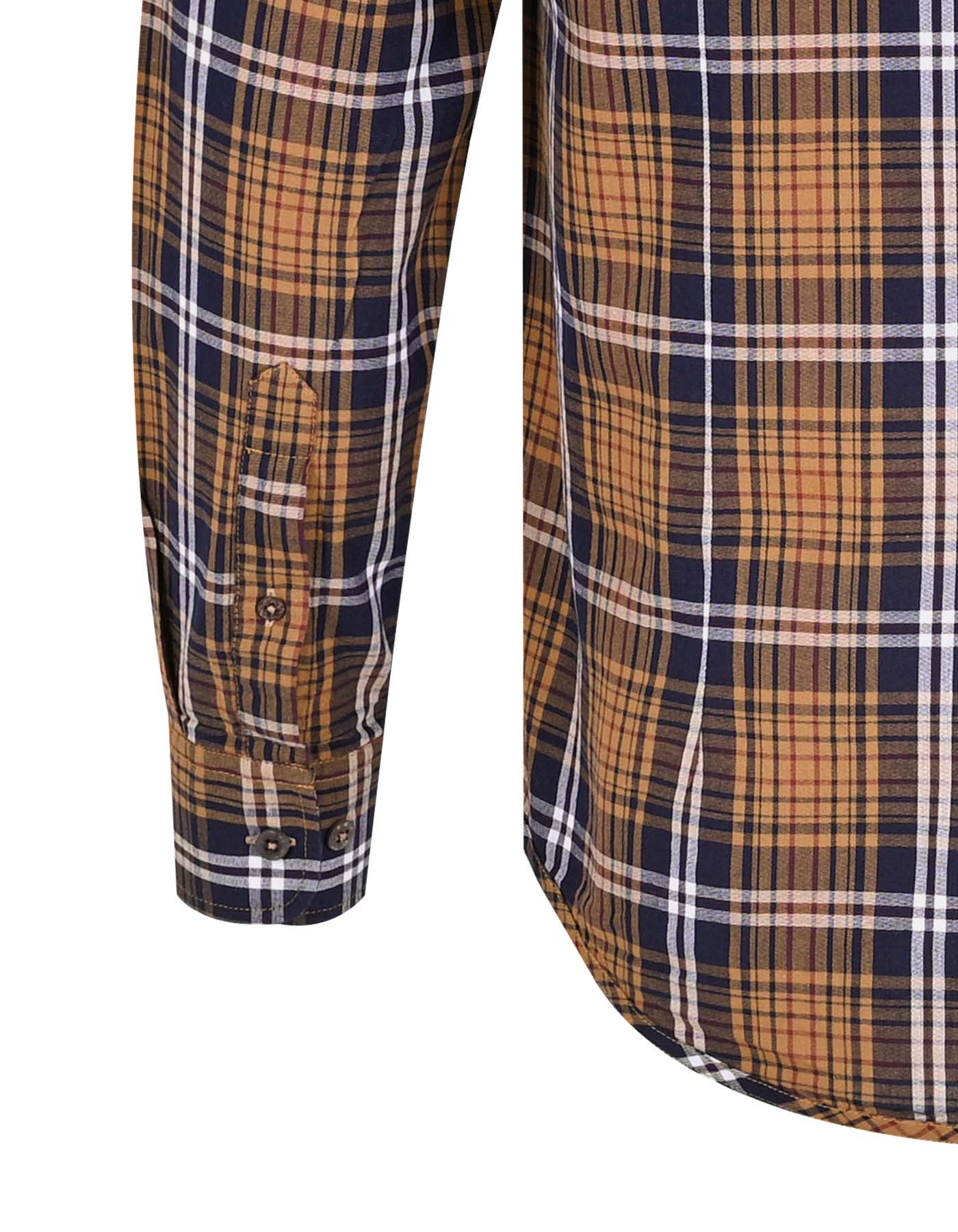 Navy/Mustard N/I Check Casual Shirt CS2365S-XXL