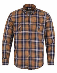 Navy/Mustard N/I Check Casual Shirt CS2365S-M
