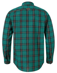 Green Check Regular Fit Casual Shirt