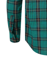 Green Embriodery Check Casual Shirt CS2366-1R-XXL