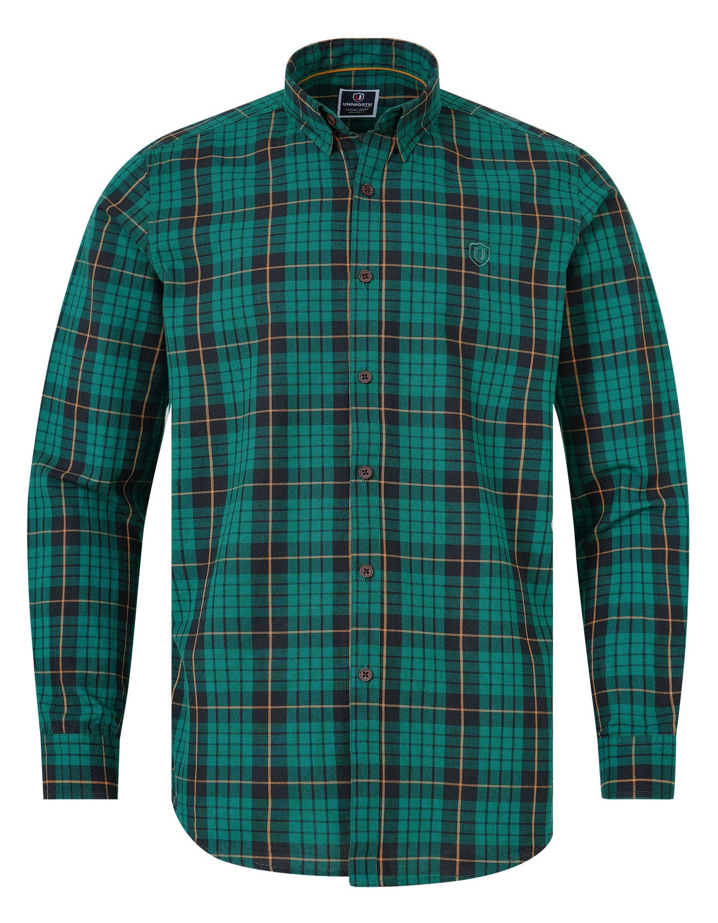Green Embriodery Check Casual Shirt CS2366-1R-L