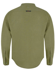 Olive Embriodery Plain Casual Shirt CS2371R-XXL