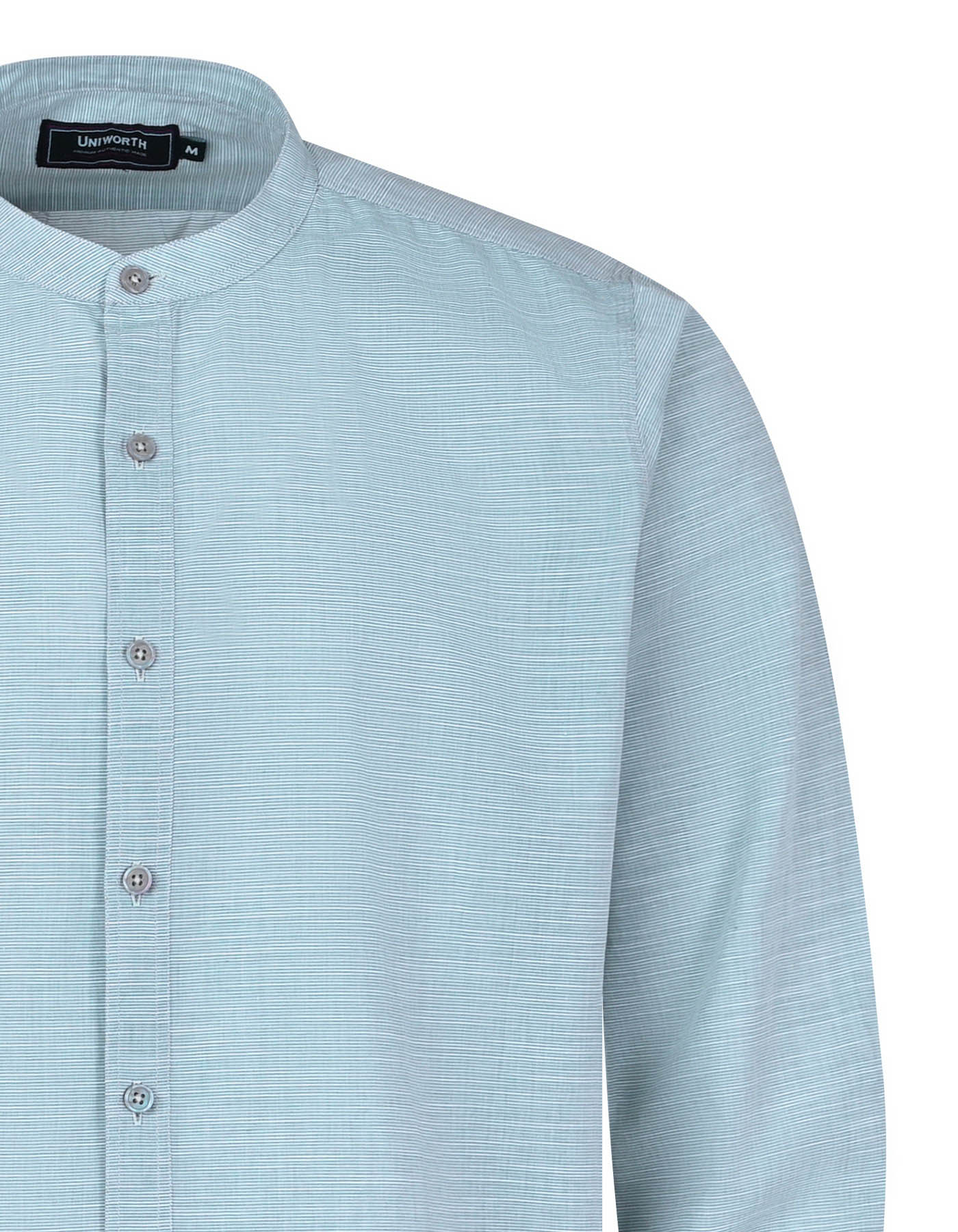 L Green Plain Slub Casual Shirt CS2405R-L