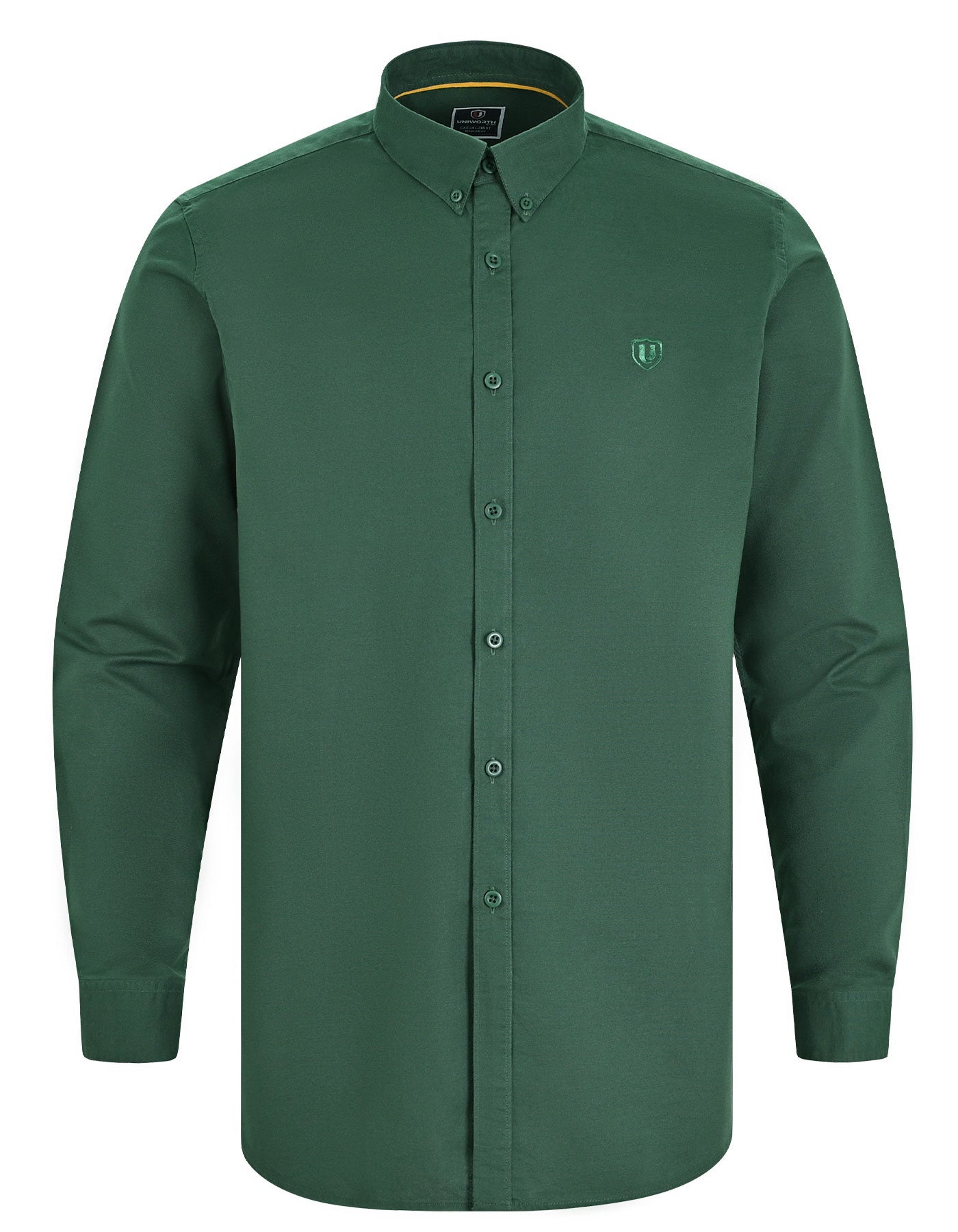 Green Embriodery Plain Casual Shirt CS2408R-M