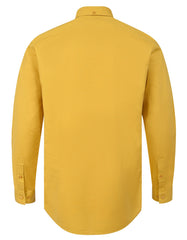 Mustard Plain Regular Fit Casual Shirt
