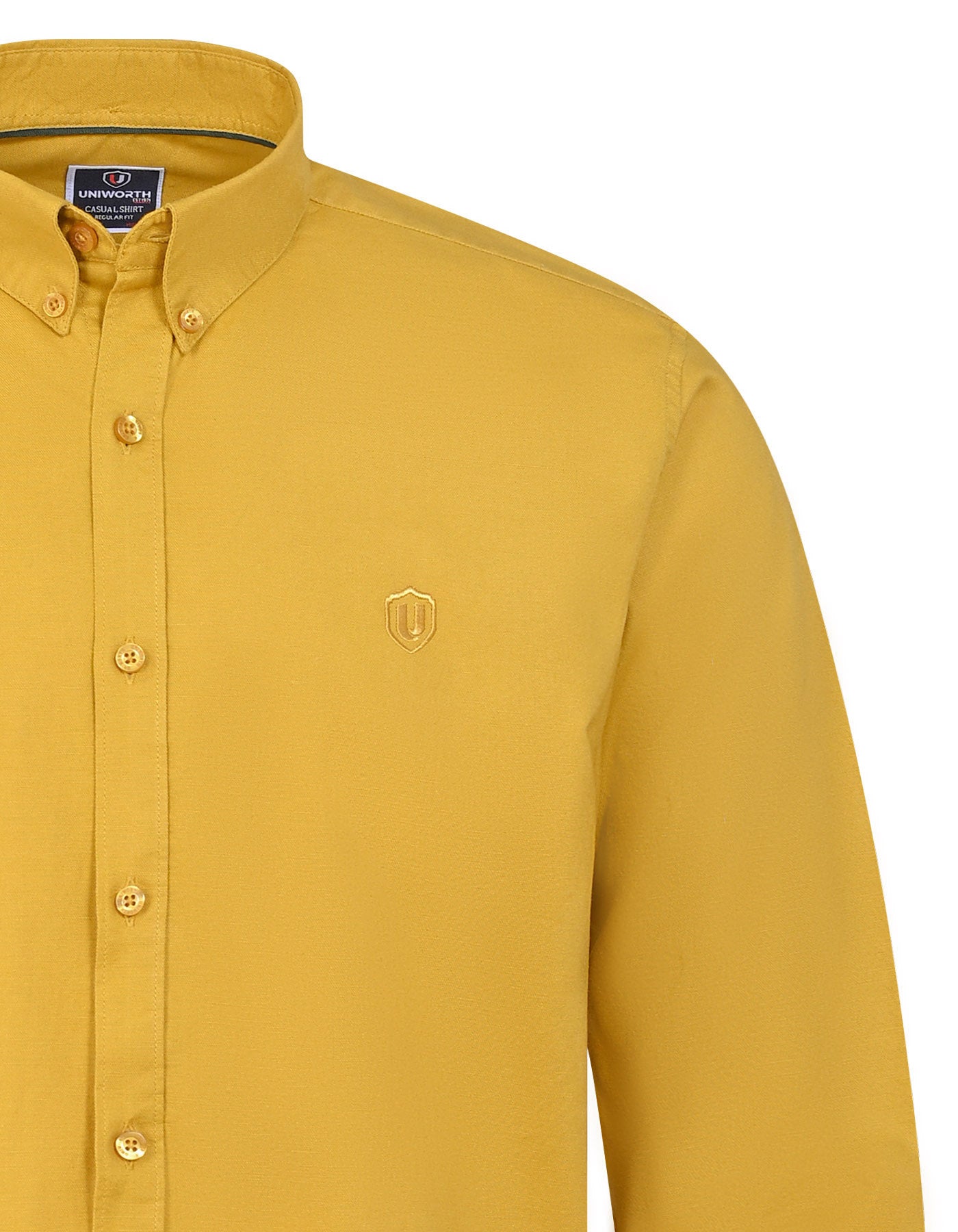 Mustard Embriodery Plain Casual Shirt CS2409R-XXL