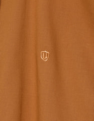 Rust Plain Regular Fit Casual Shirt