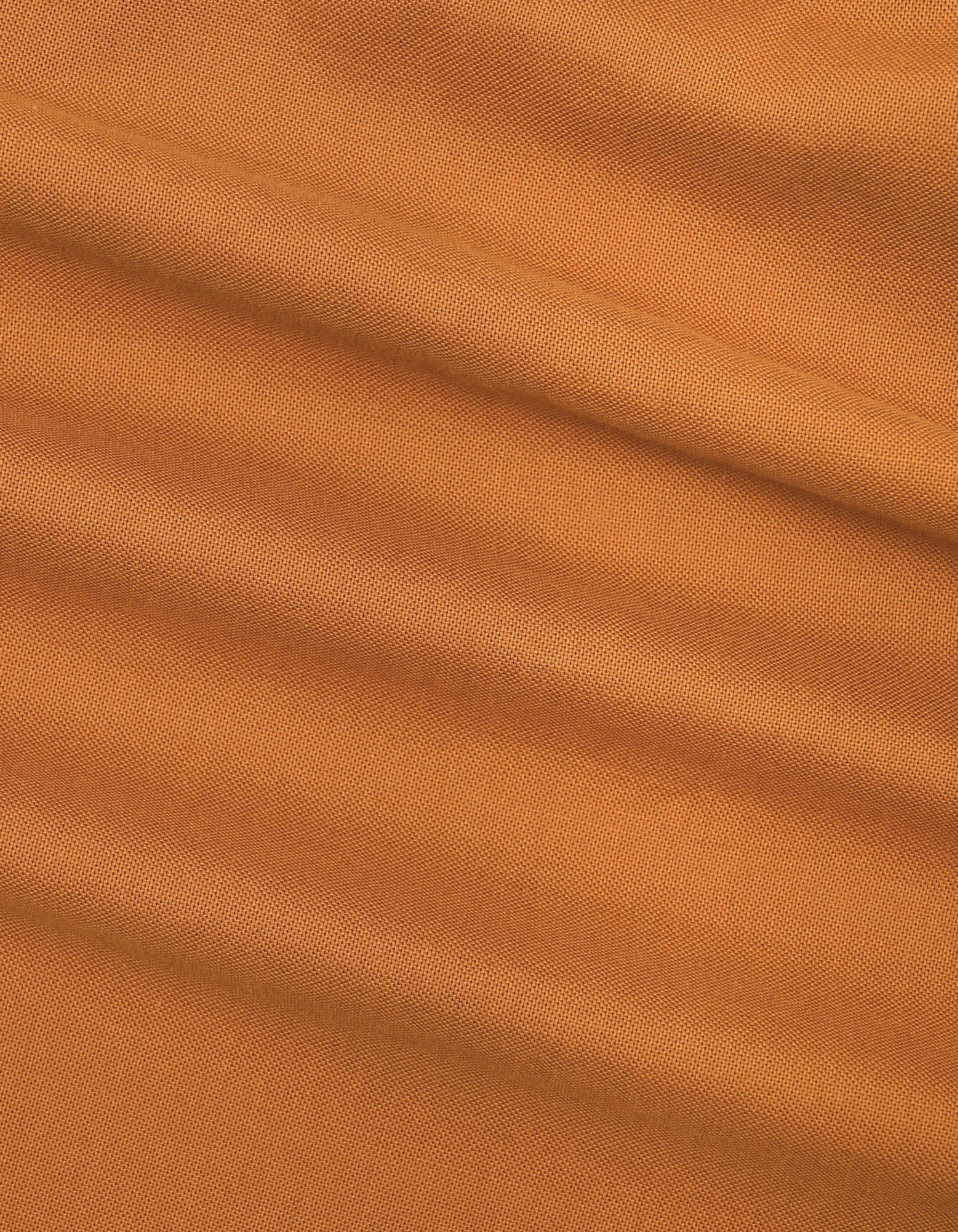 Rust Plain Regular Fit Casual Shirt