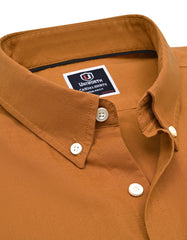 Rust Embriodery Plain Casual Shirt CS2416R-XXL