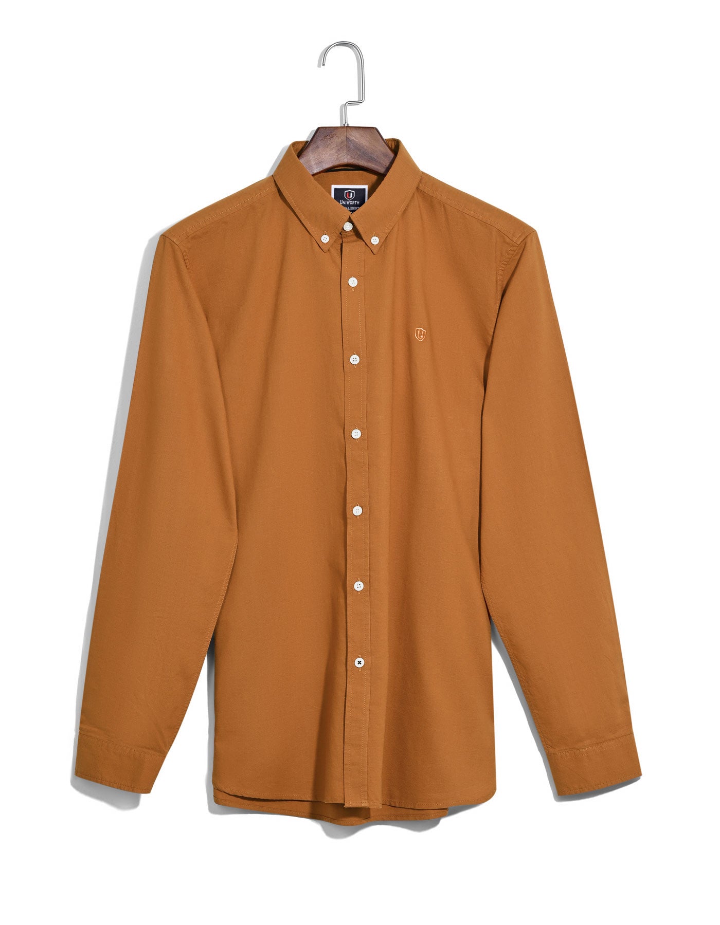 Rust Embriodery Plain Casual Shirt CS2416R-L