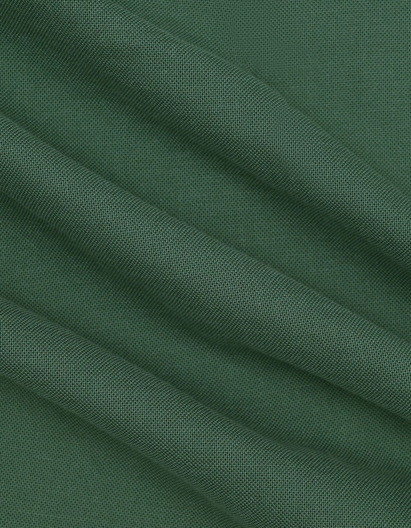 Green Plain Regular Fit Casual Shirt