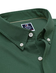 Green Embriodery Plain Casual Shirt CS2417R-XXL