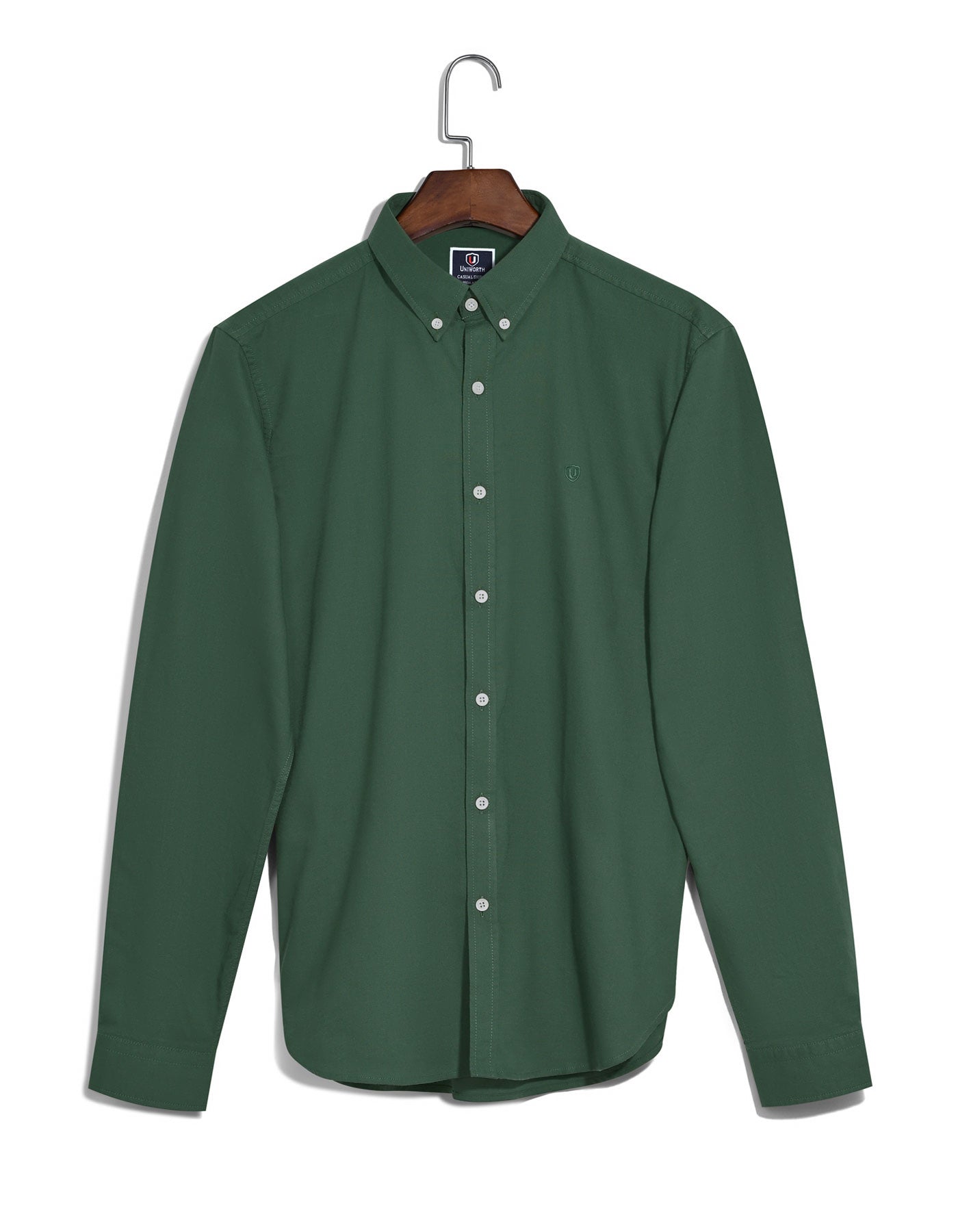 Green Embriodery Plain Casual Shirt CS2417R-L