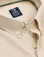 Beige Embriodery Plain Casual Shirt CS2418R-XL