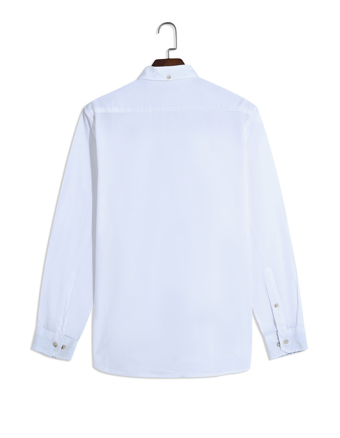 White Basic Plain Casual Shirt CS2442-1R-XXL