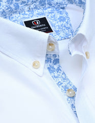 White Basic Plain Casual Shirt CS2442-1R-XL