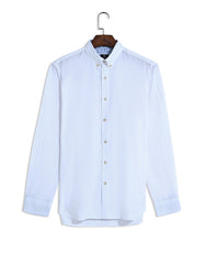 White Basic Plain Casual Shirt CS2442-1R-M