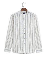 Off White Basic Stripe Casual Shirt CS2445R-1-M