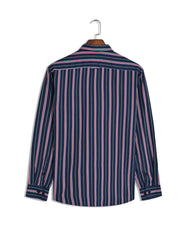 Blue Stripe Regular Fit Casual Shirt
