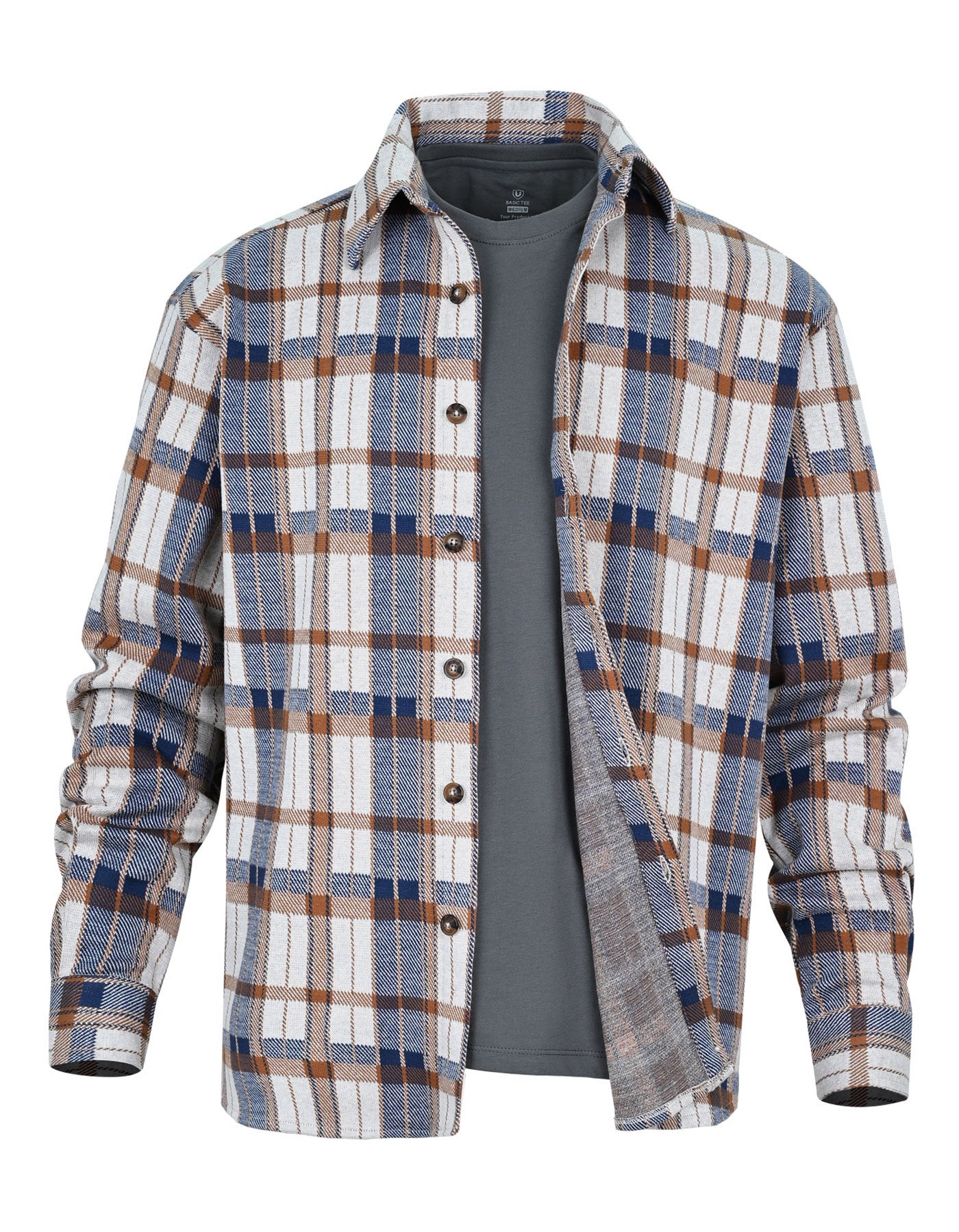 Casual Shirt Knit Off White L CSK2401-1 Uniworth CSK2401-1-L