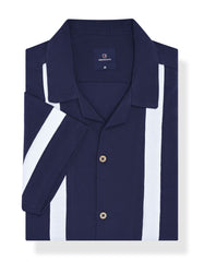 Casual Shirt Knit Navy M CSK2502 Uniworth CSK2502-M