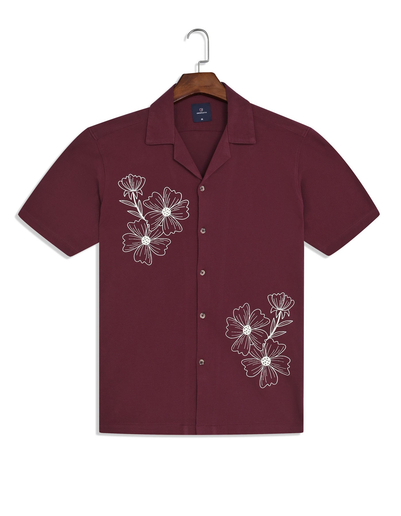 Casual Shirt Knit Maroon S CSK2506 Uniworth CSK2506-S