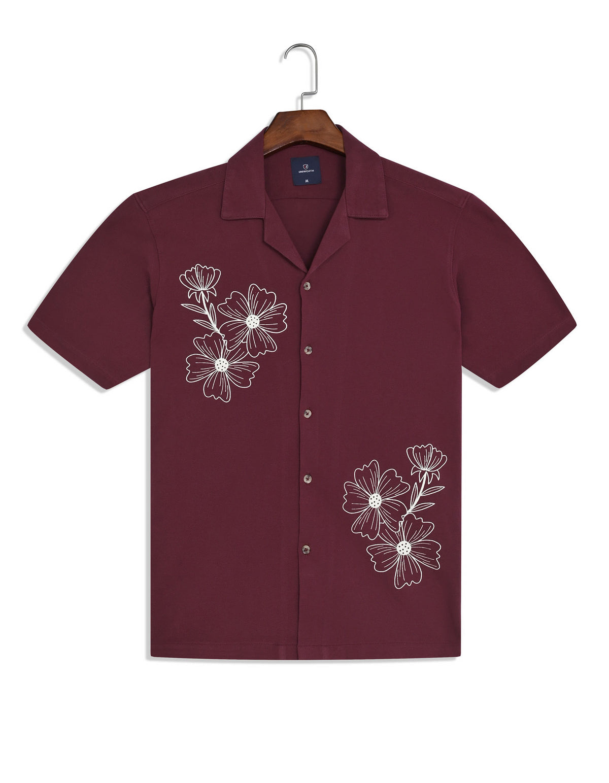 Casual Shirt Knit Maroon S CSK2506 Uniworth CSK2506-S