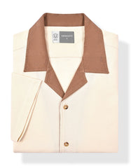 Off White Plain Resort Collar Shirt