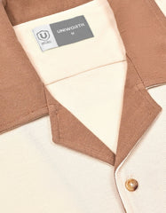 Off White Plain Resort Collar Shirt