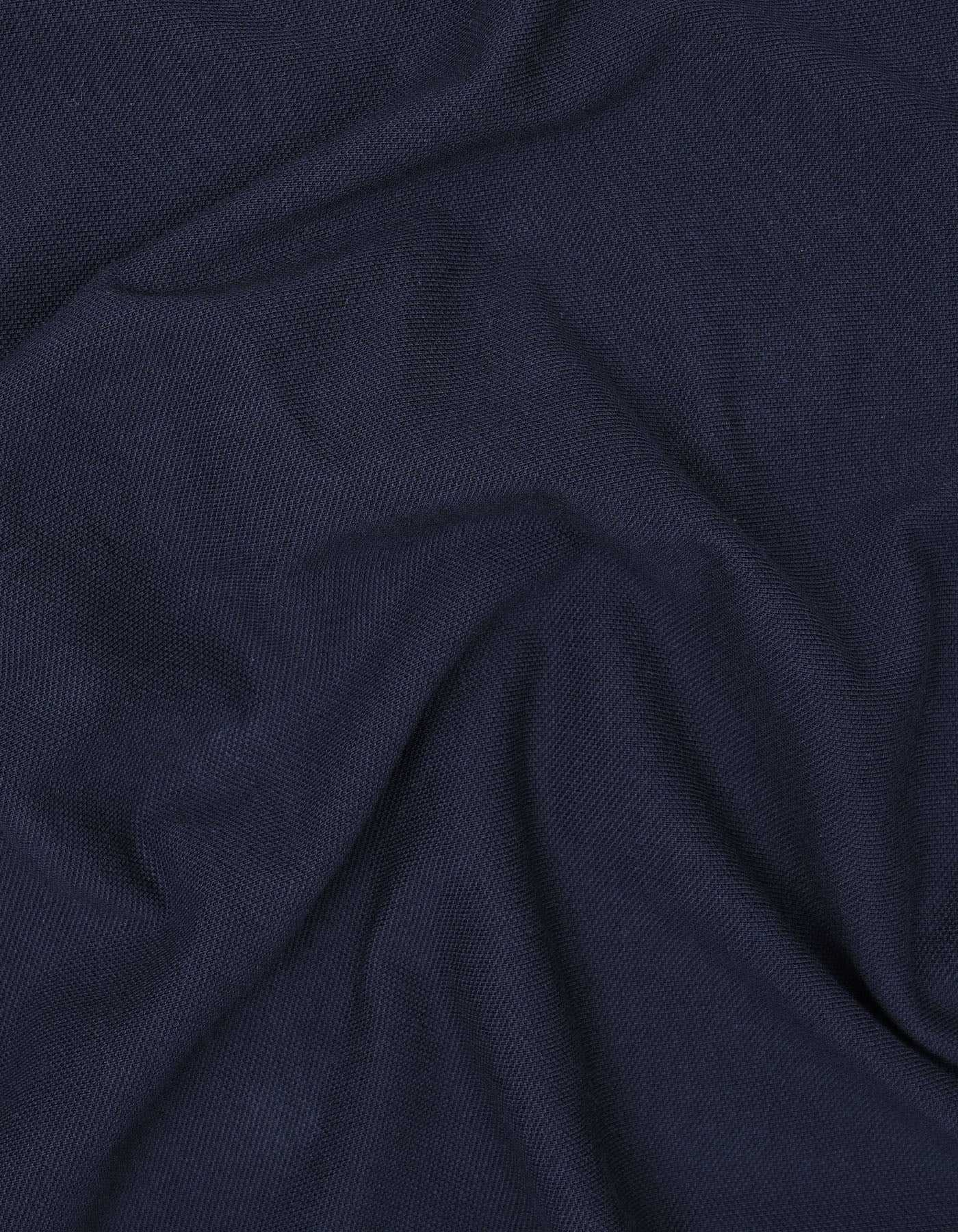 Navy Plain Resort Collar Shirt