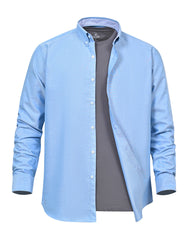 Casual Shirt Woven Blue L CSW2503-1 Uniworth CSW2503-1-L