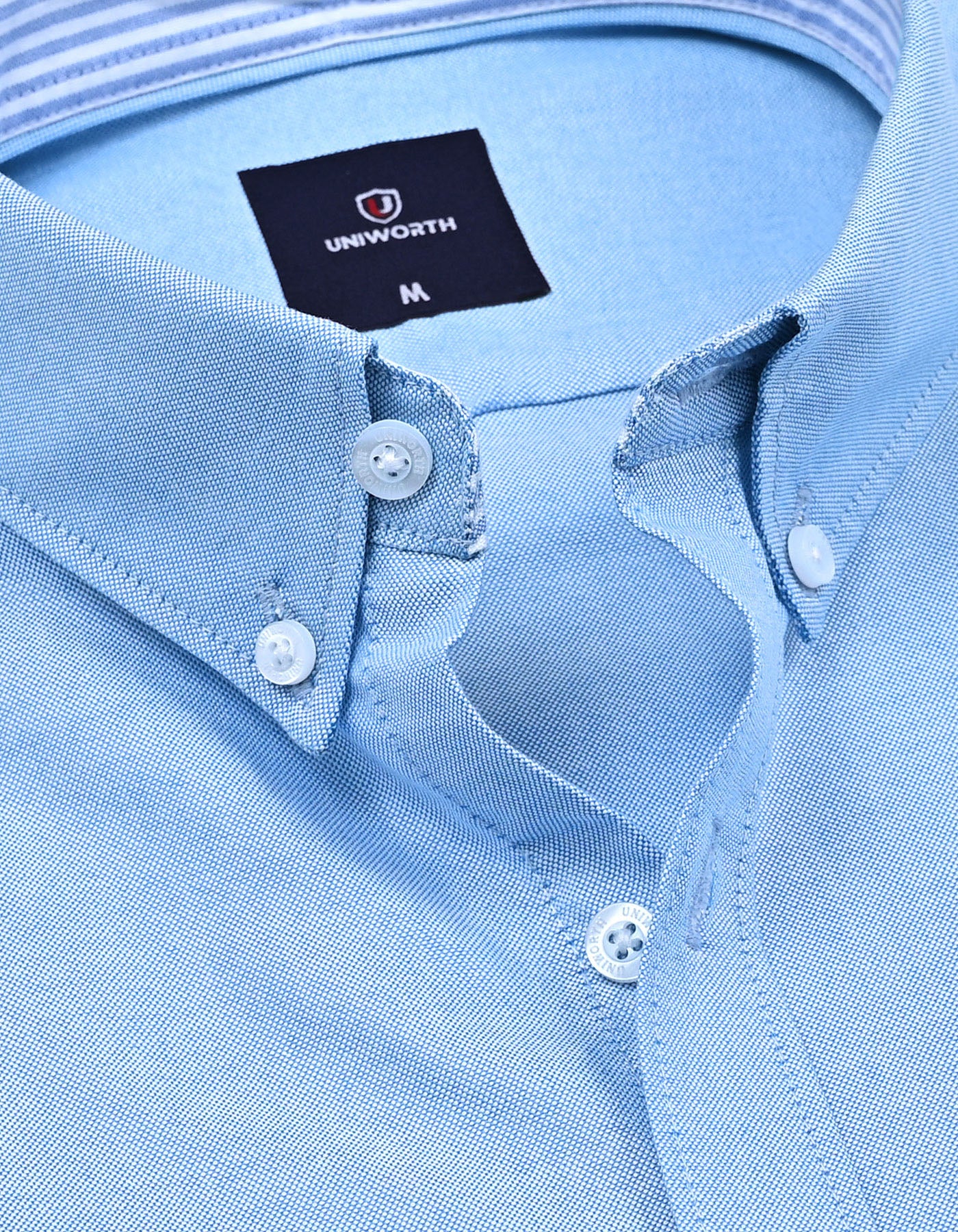 Casual Shirt Woven Blue XL CSW2503-1 Uniworth CSW2503-1-XL