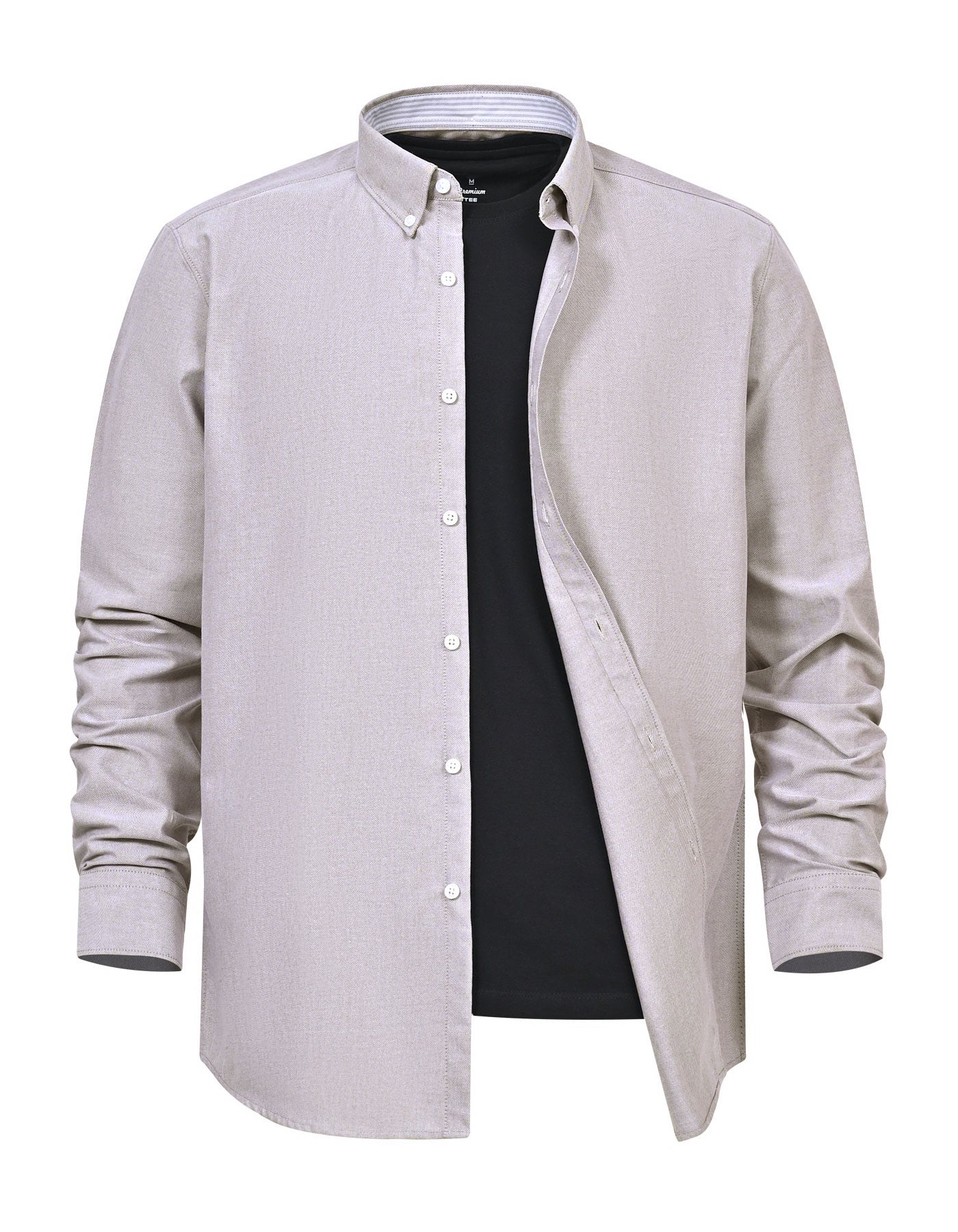 Casual Shirt Woven L Grey L CSW2504-1 Uniworth CSW2504-1-L