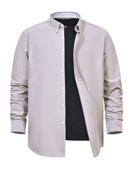 Casual Shirt Woven L Grey L CSW2504-1 Uniworth CSW2504-1-L