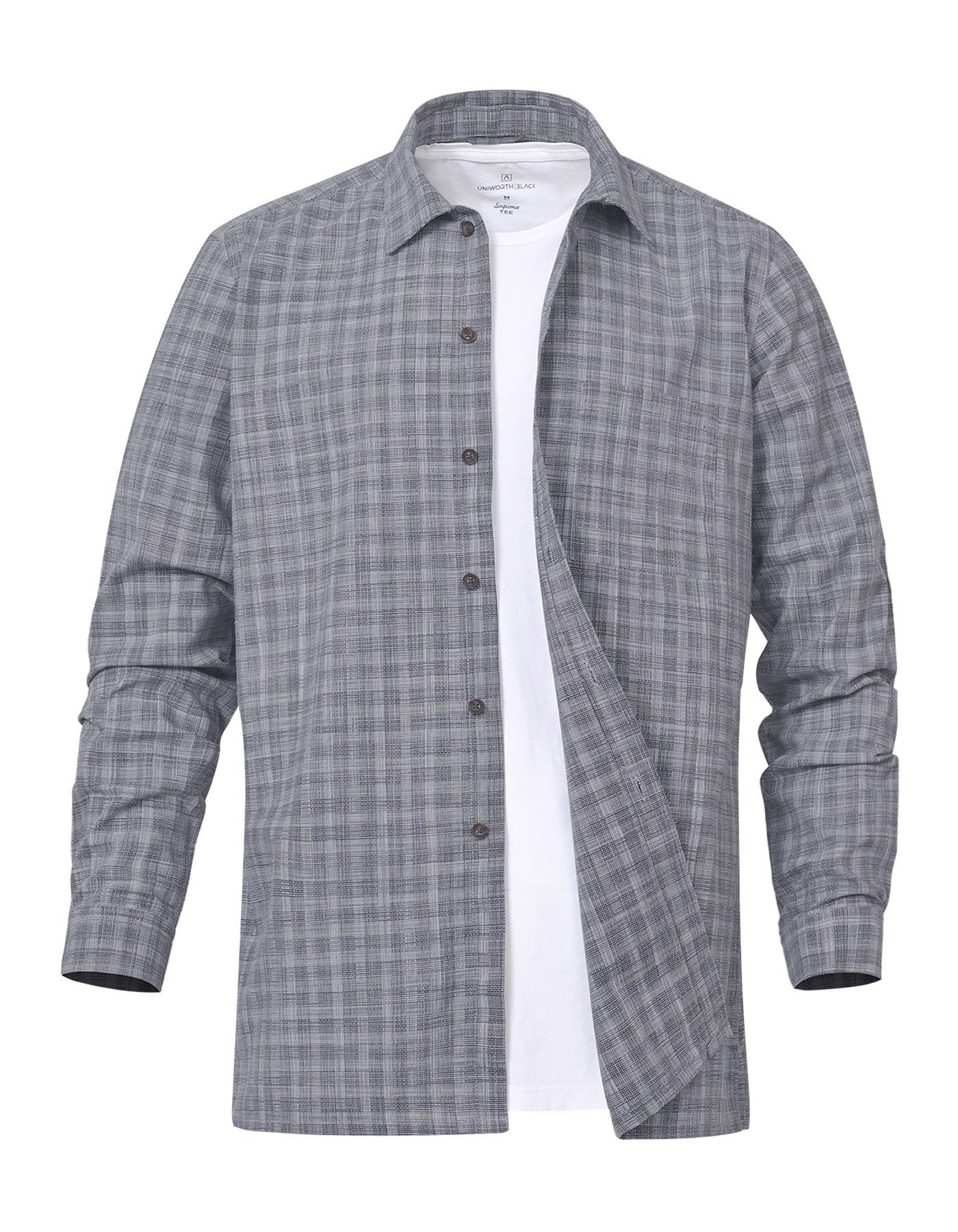Casual Shirt Woven Navy L CSW2505 Uniworth CSW2505-L