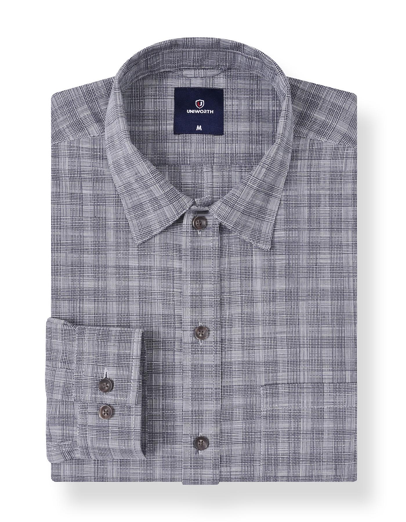 Casual Shirt Woven Navy S CSW2505 Uniworth CSW2505-S