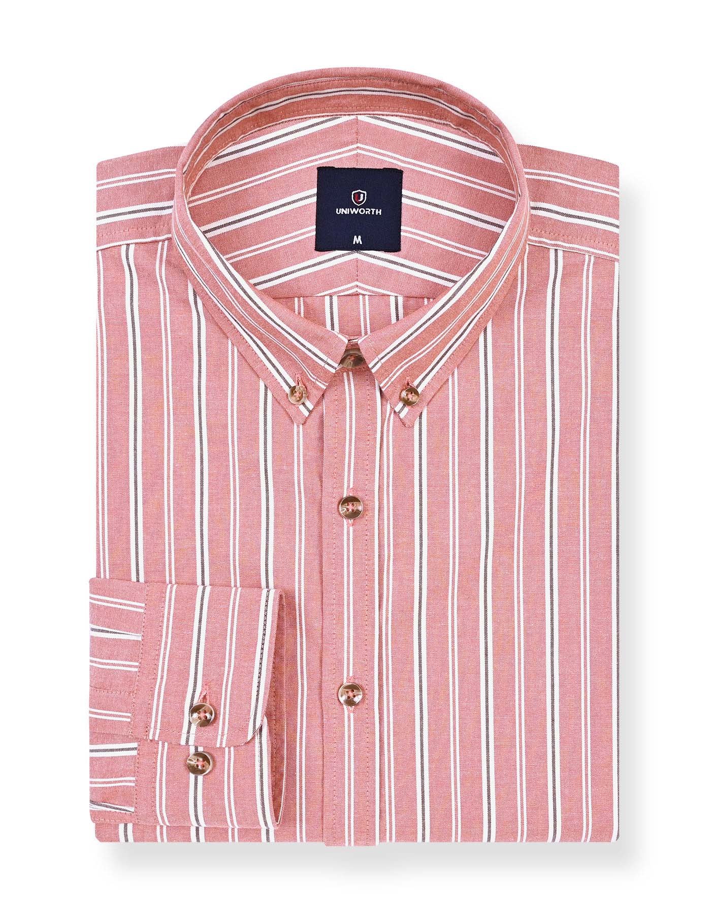 Casual Shirt Woven Rust S CSW2506-1 Uniworth CSW2506-1-S