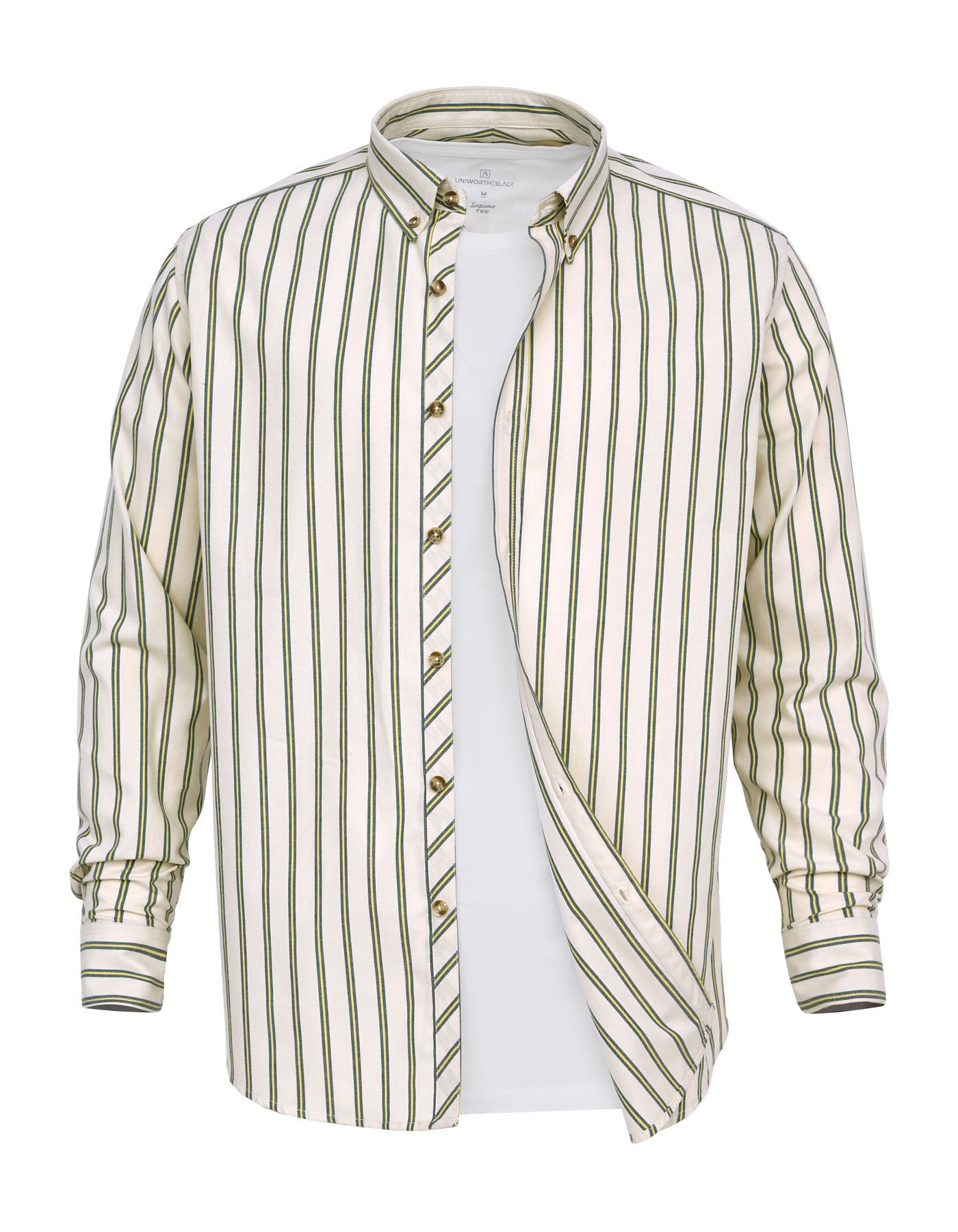 Casual Shirt Woven Cream M CSW2506-3 Uniworth CSW2506-3-M