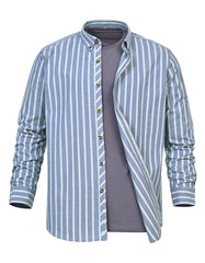 Casual Shirt Woven Blue L CSW2506-4 Uniworth CSW2506-4-L