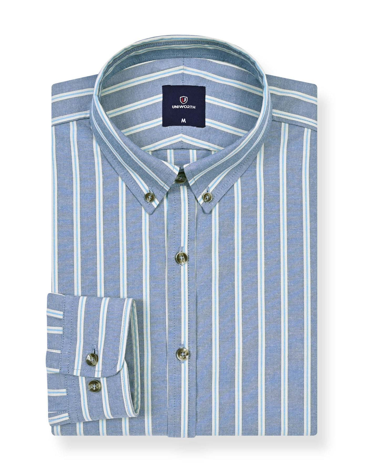 Casual Shirt Woven Blue S CSW2506-4 Uniworth CSW2506-4-S