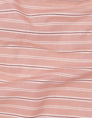 Peach Stripe Regular Fit Casual Shirt