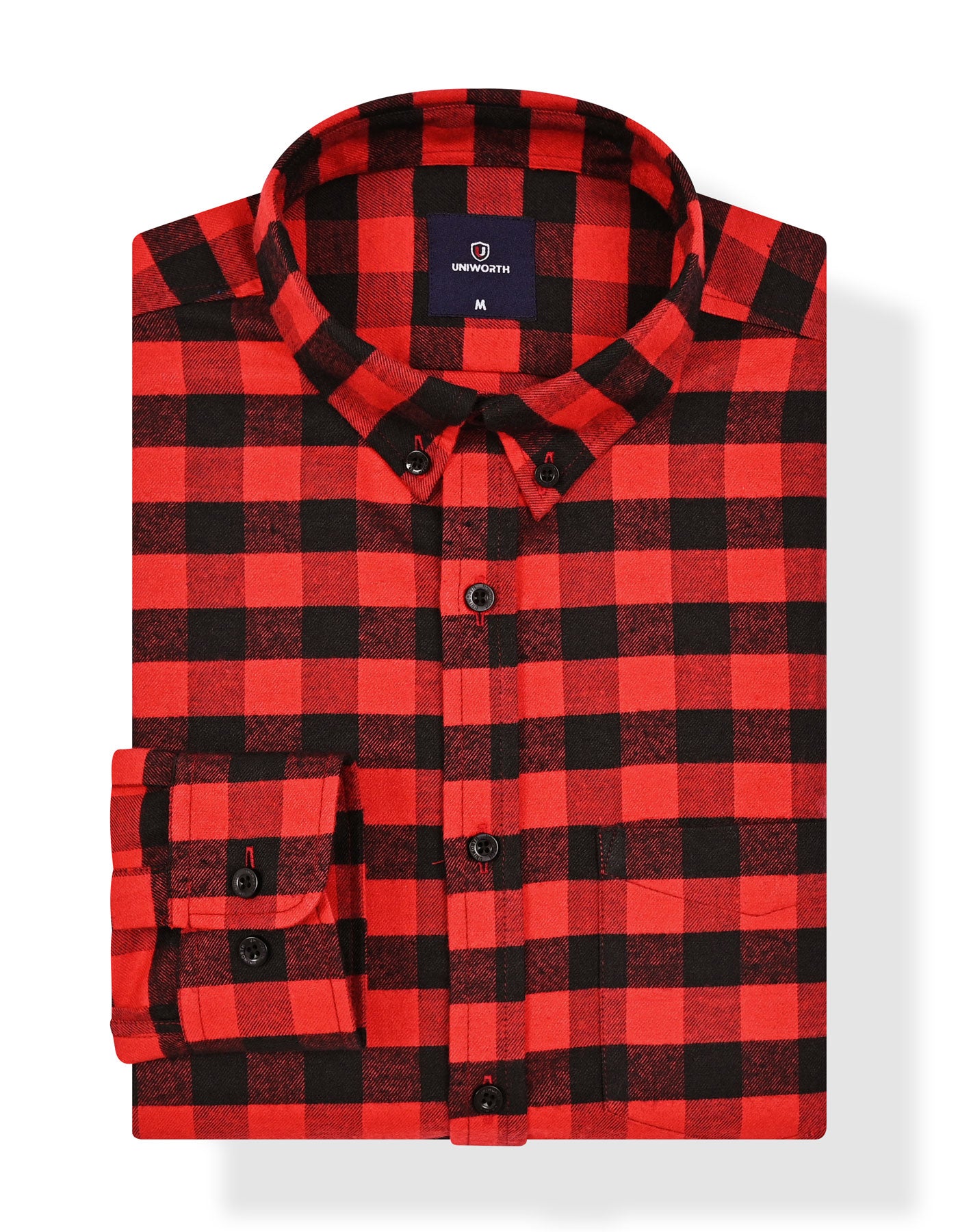 Casual Shirt Woven Red S CSW2510 Uniworth CSW2510-S