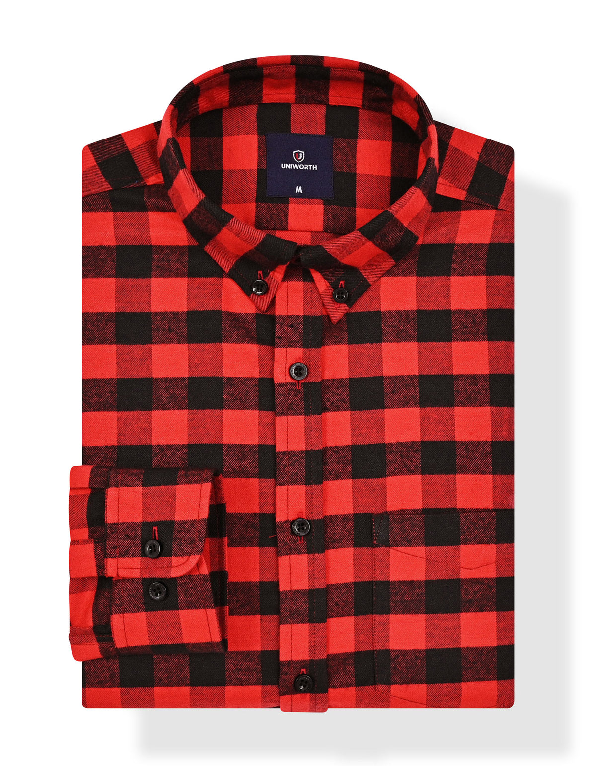 Casual Shirt Woven Red S CSW2510 Uniworth CSW2510-S