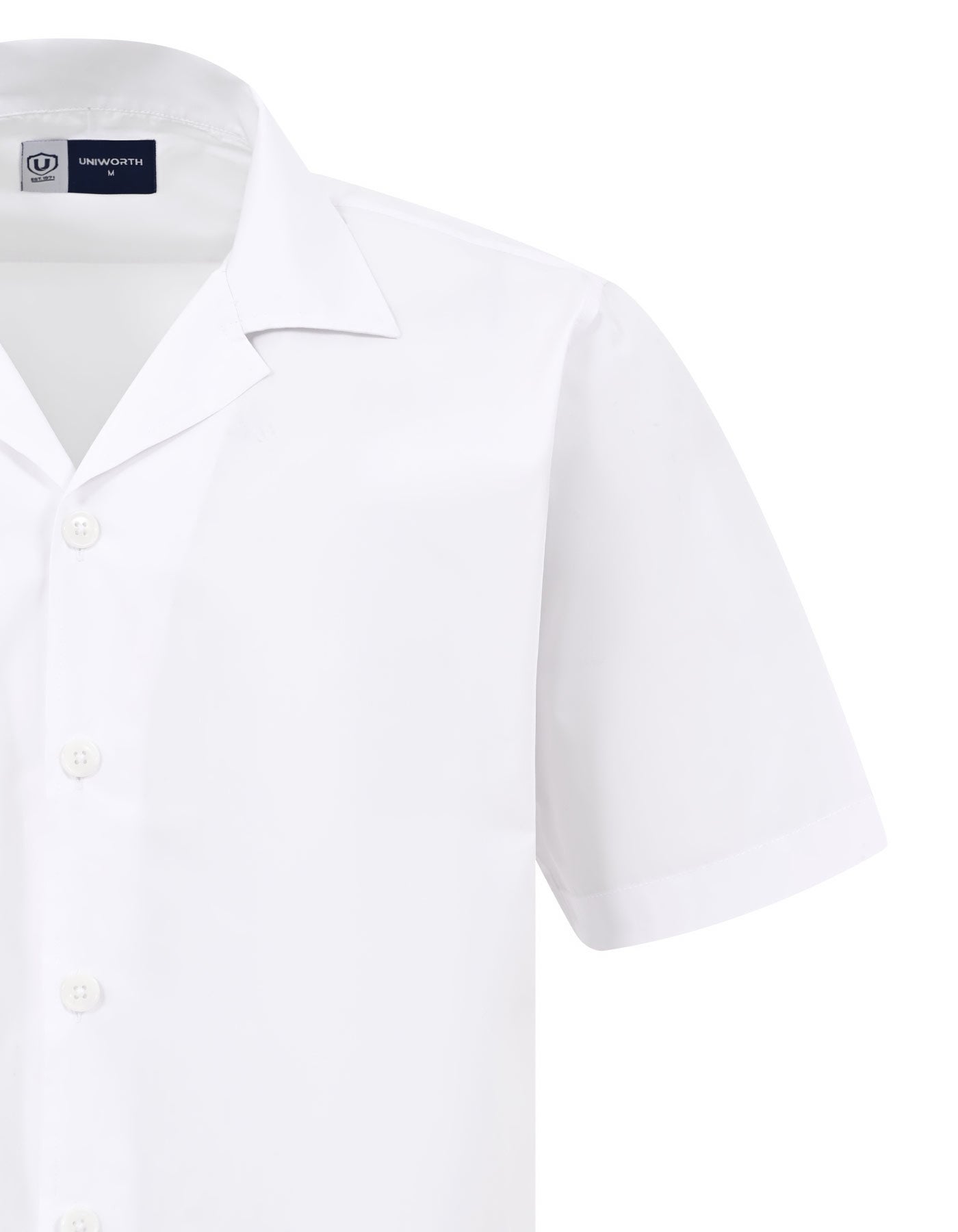 Casual Shirt Woven White XL CSW2601-1 Uniworth CSW2601-1-XL