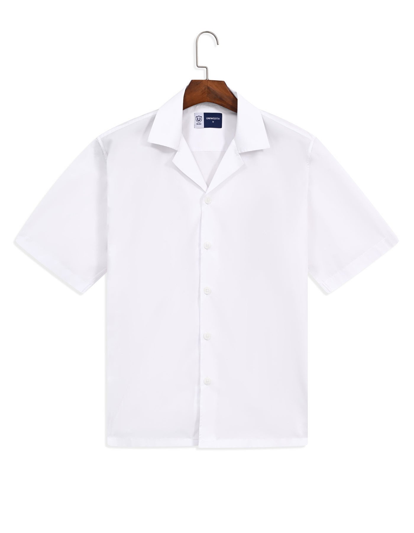 Casual Shirt Woven White S CSW2601-1 Uniworth CSW2601-1-S