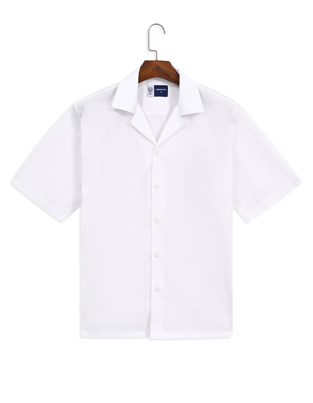 Casual Shirt Woven White S CSW2601-1 Uniworth CSW2601-1-S