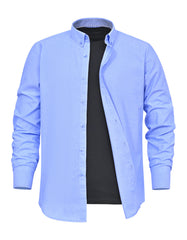 Casual Shirt Woven Blue L CSW2602-1 Uniworth CSW2602-1-L